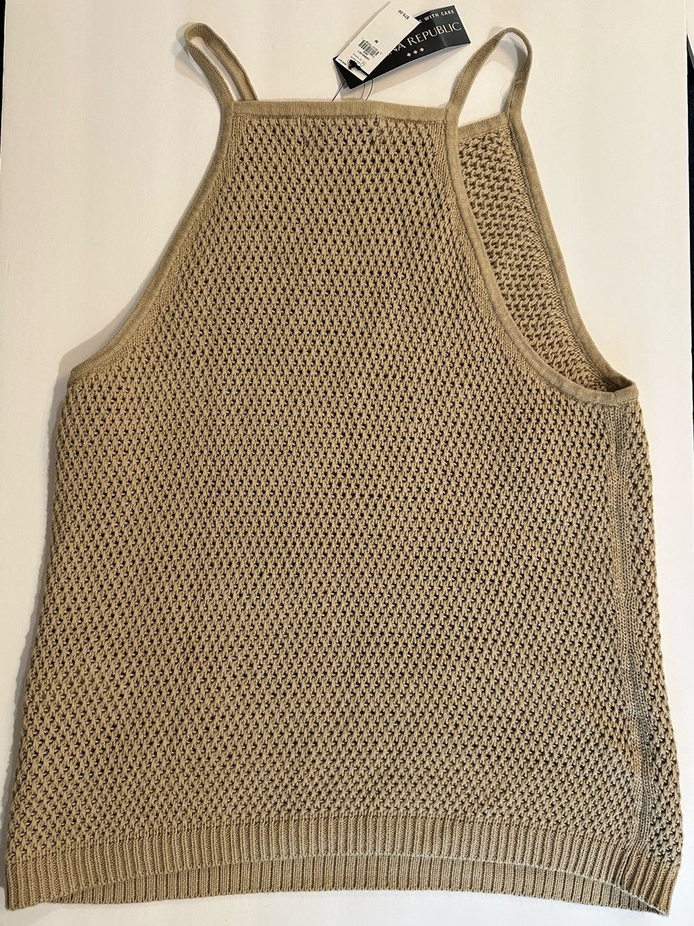 Banana Republic Tan Open-Knit Tank Top - Picture 6 of 10